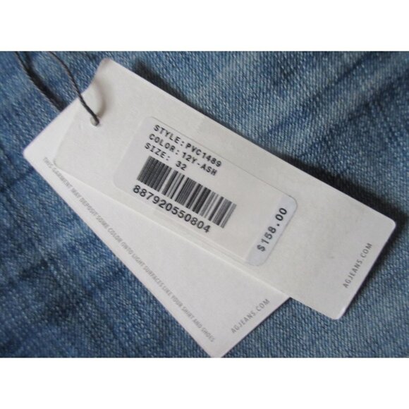 NWT AG Adriano Goldschmied Hailey in 12 Years Ash Ex-Boyfriend Roll-up Shorts 32 - Picture 3 of 6